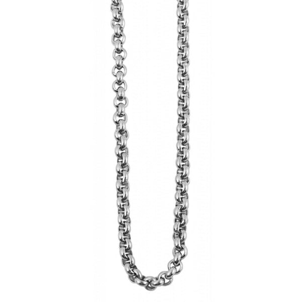 Akzent kæde i ædelstål , sølv 40 cm