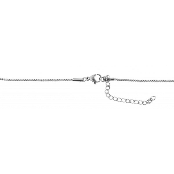 Akzent venezia kæde i ædelstål , sølv 40 cm