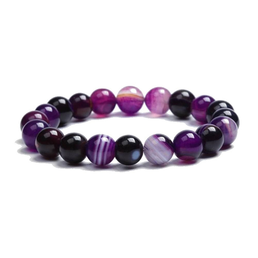 Armbånd "spiritualitet" i violette agates